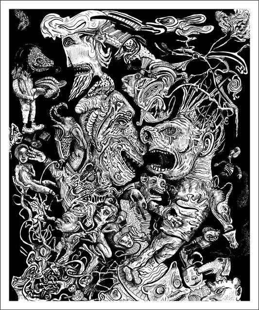 Anger - Foam Mounted Giclee Print